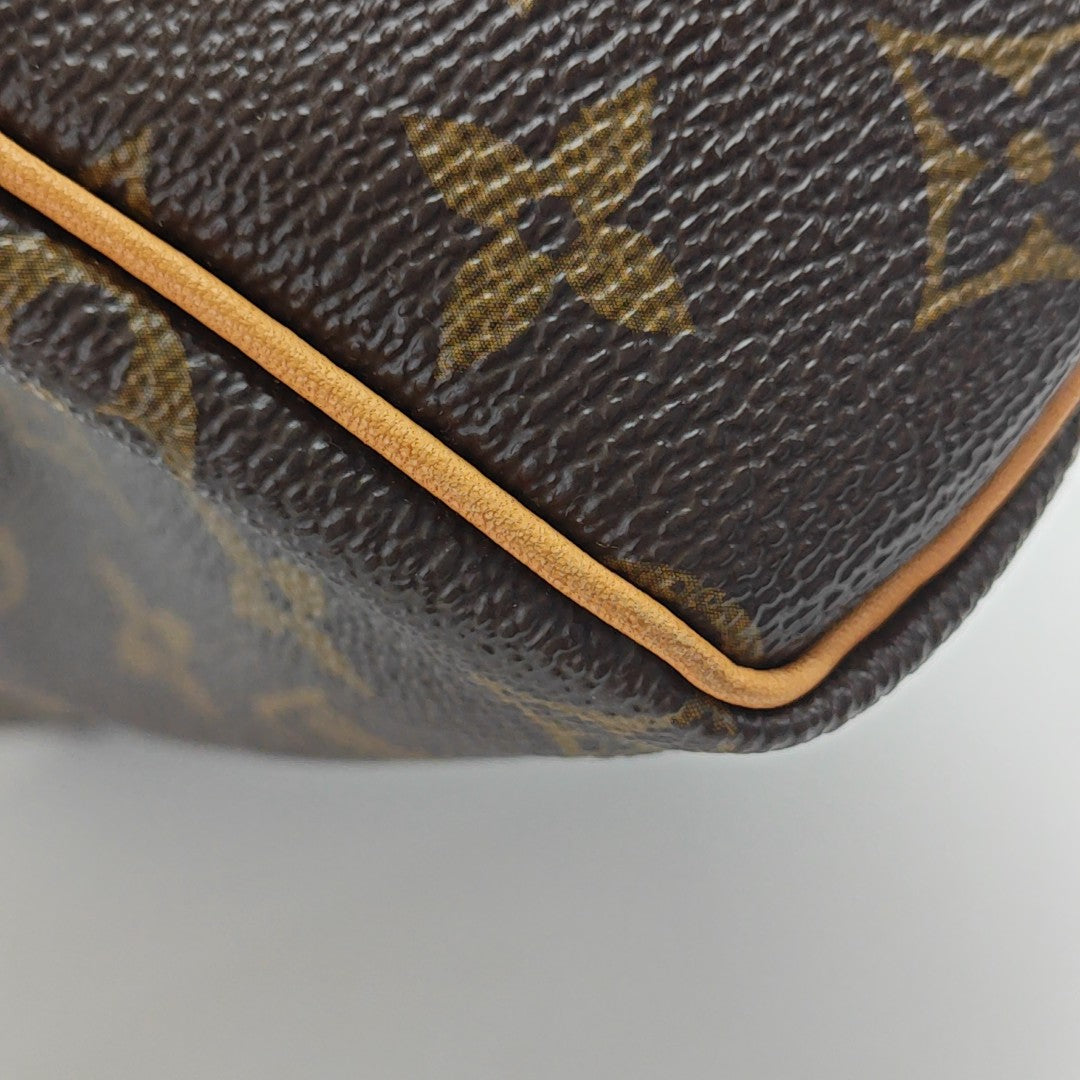 SPEEDY 25 Monogram Coated Canvas Brown
