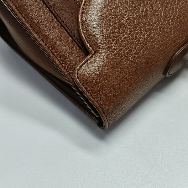 Calfskin Shoulder Bag Brown