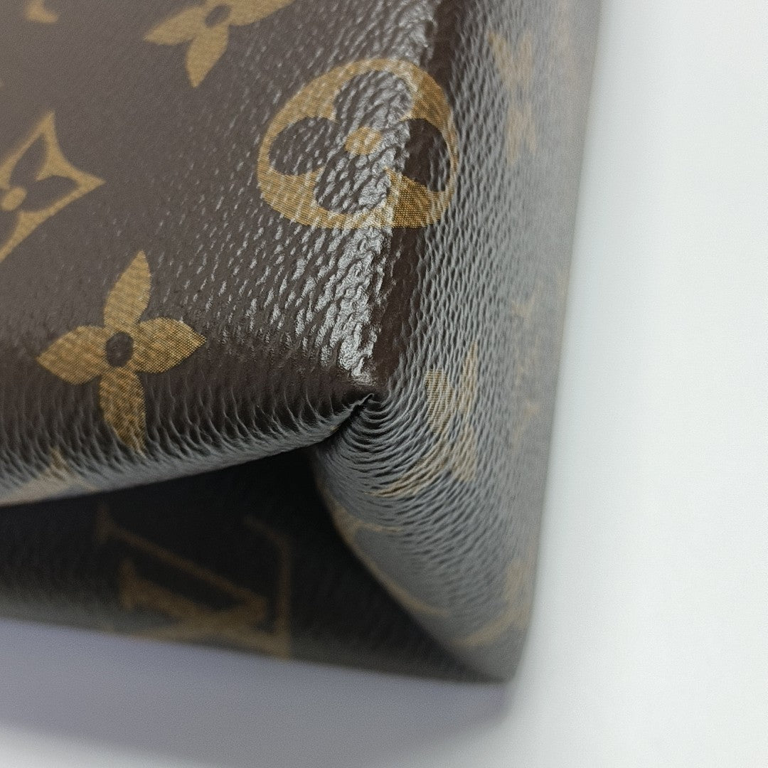 LOCKY BB Monogram Coated Canvas Brown