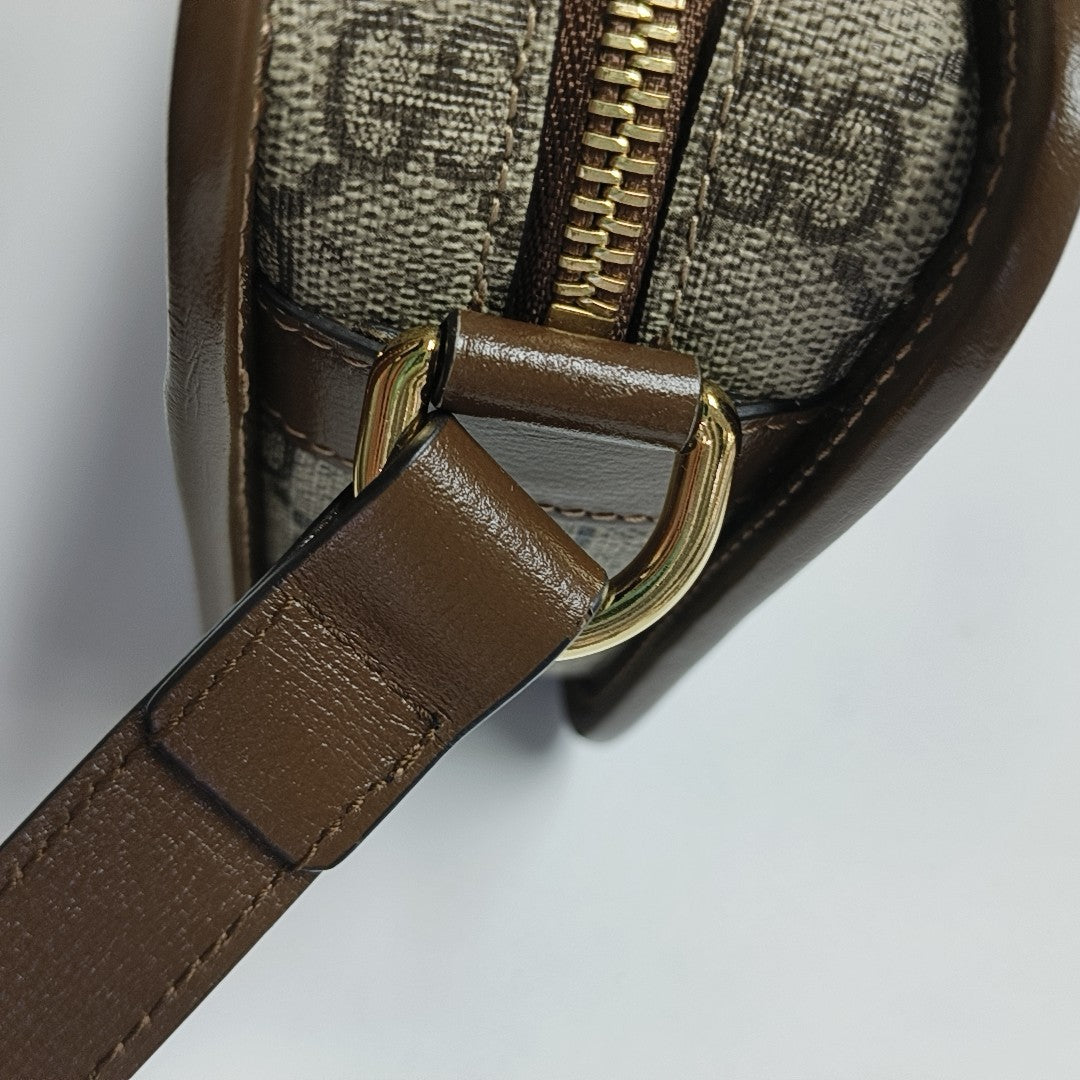 GG Supreme Mini Monogram Coated Canvas Beige