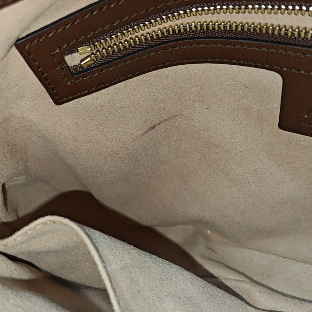 Jackie 1961 Pequeño Monograma Lona Revestida Beige