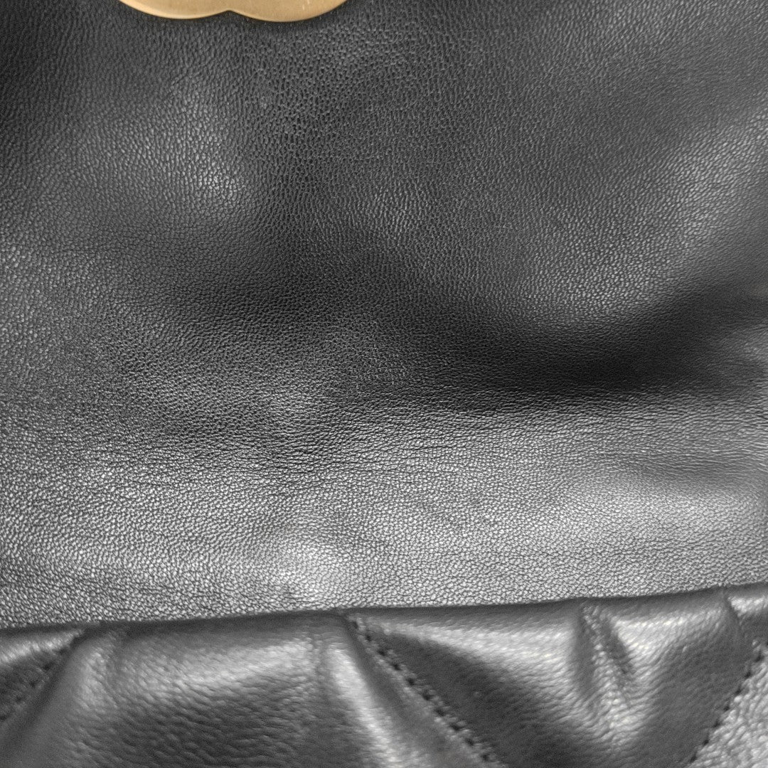 CHANEL 19 Small Quilted Lambskin Black