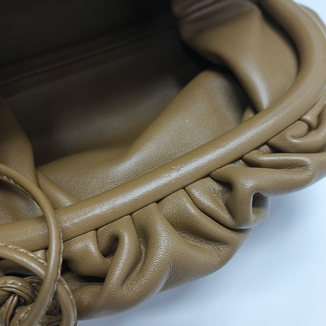 Authenticated pre-owned  The Pouch Mini Calfskin Brown - Shoulder Bag at Looply