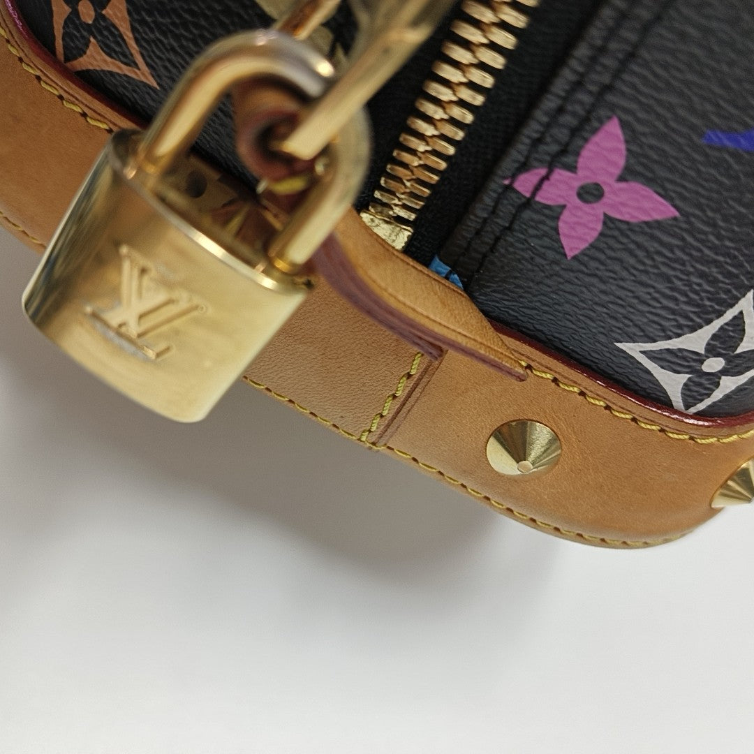 ALMA PM Monogram Coated Canvas Black