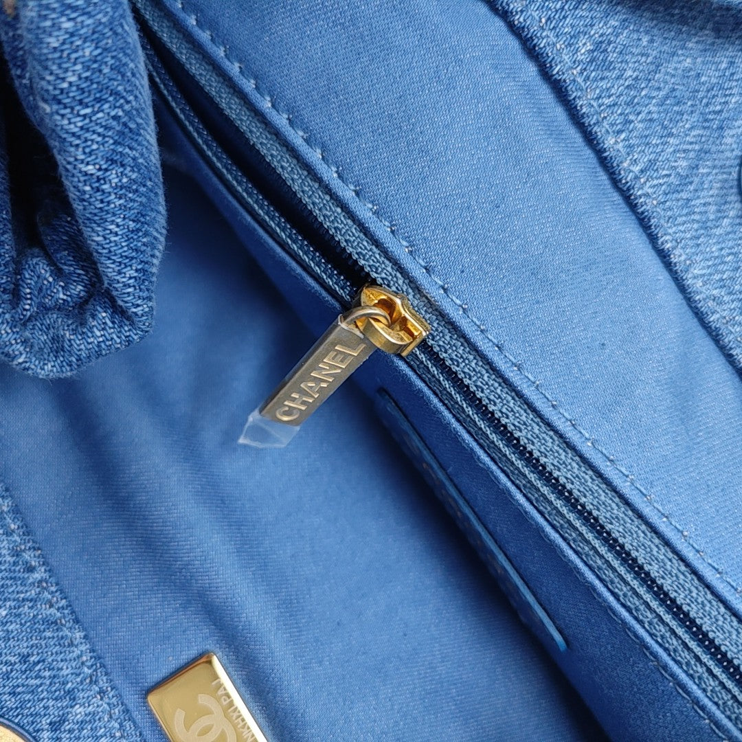 Quilted Fabric Blue