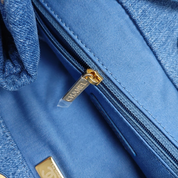 Quilted Fabric Blue