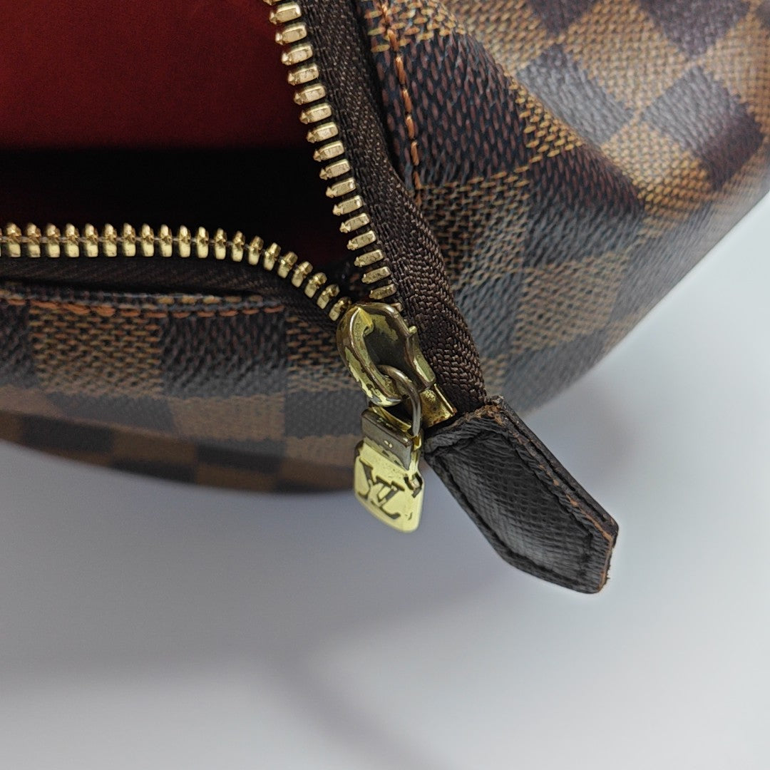 RIVINGTON Damier Ebene Coated Canvas Brown