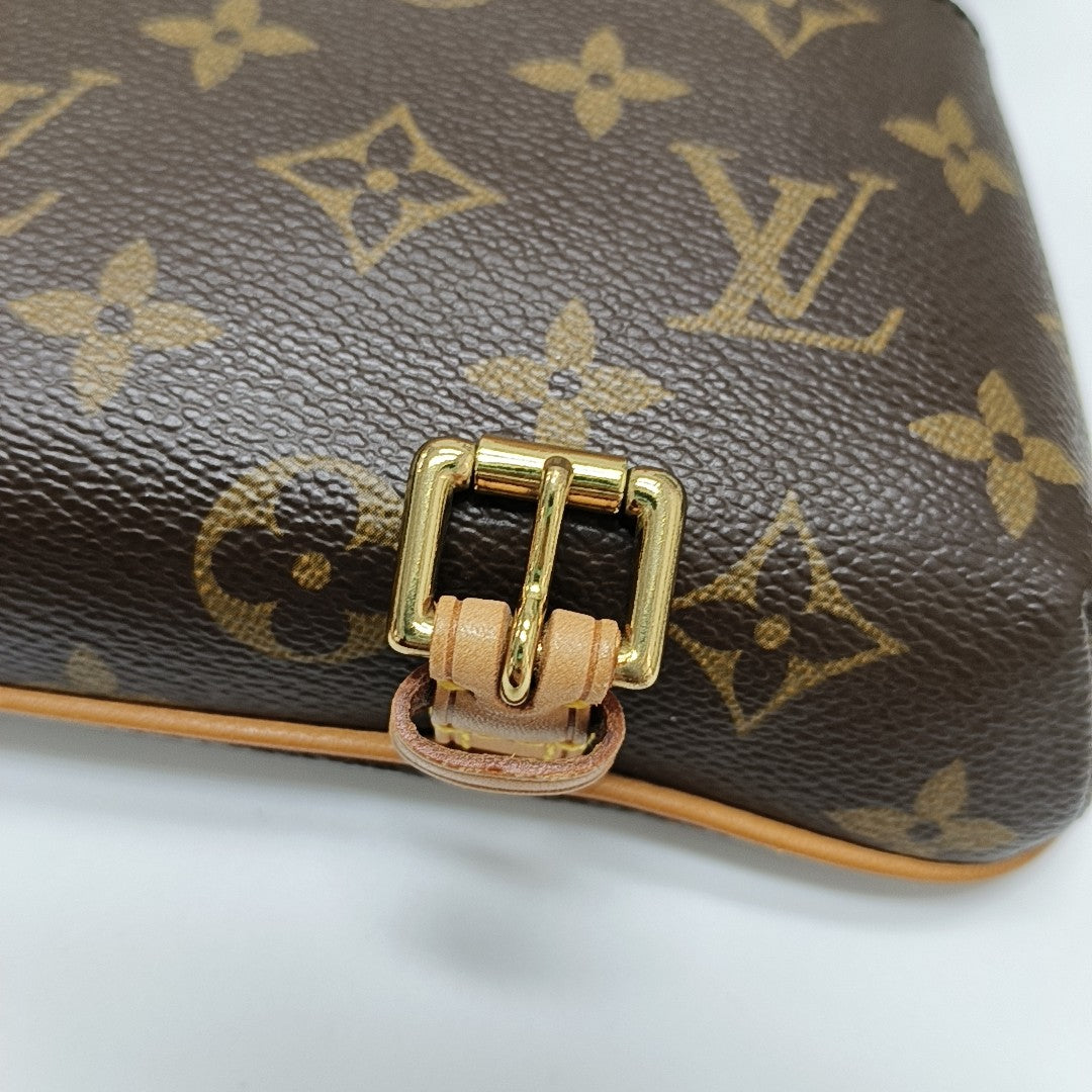 MARELLE Monogram Coated Canvas Brown