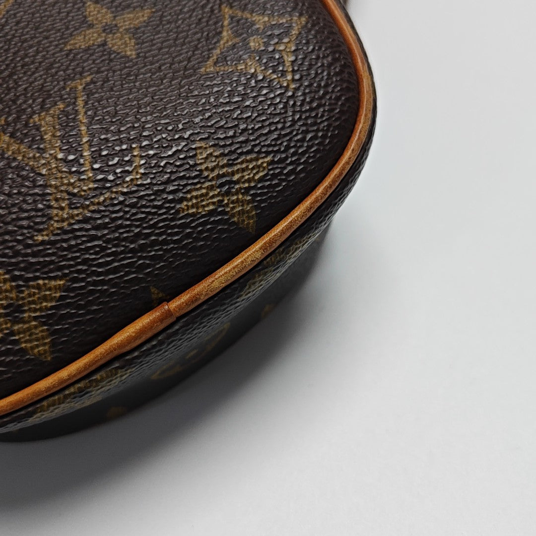 GANGE Monogram Coated Canvas Brown