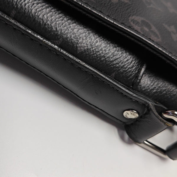 DISTRICT PM Monogram Coated Canvas Black