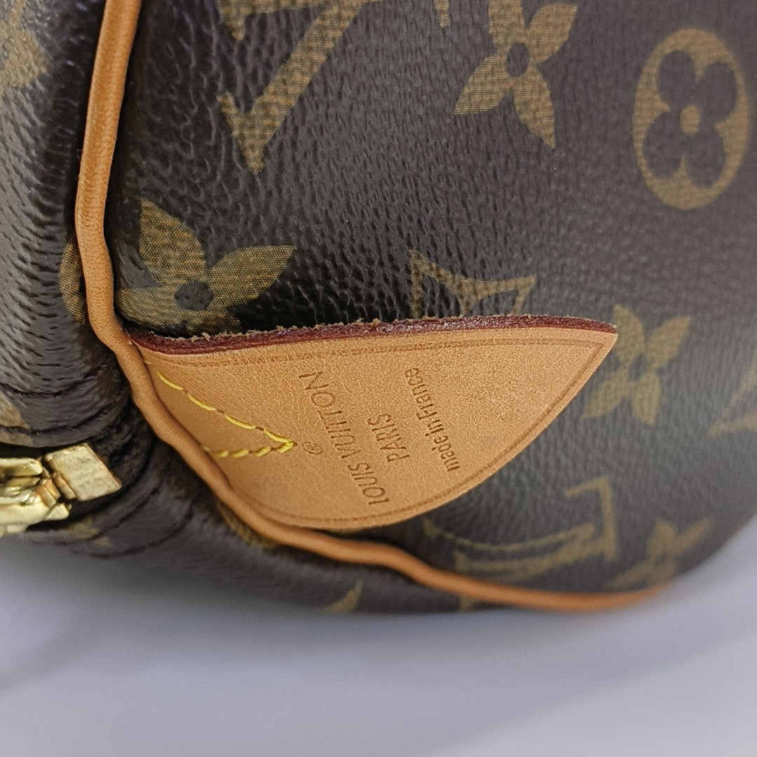 SPEEDY 30 Monogram Coated Canvas Brown