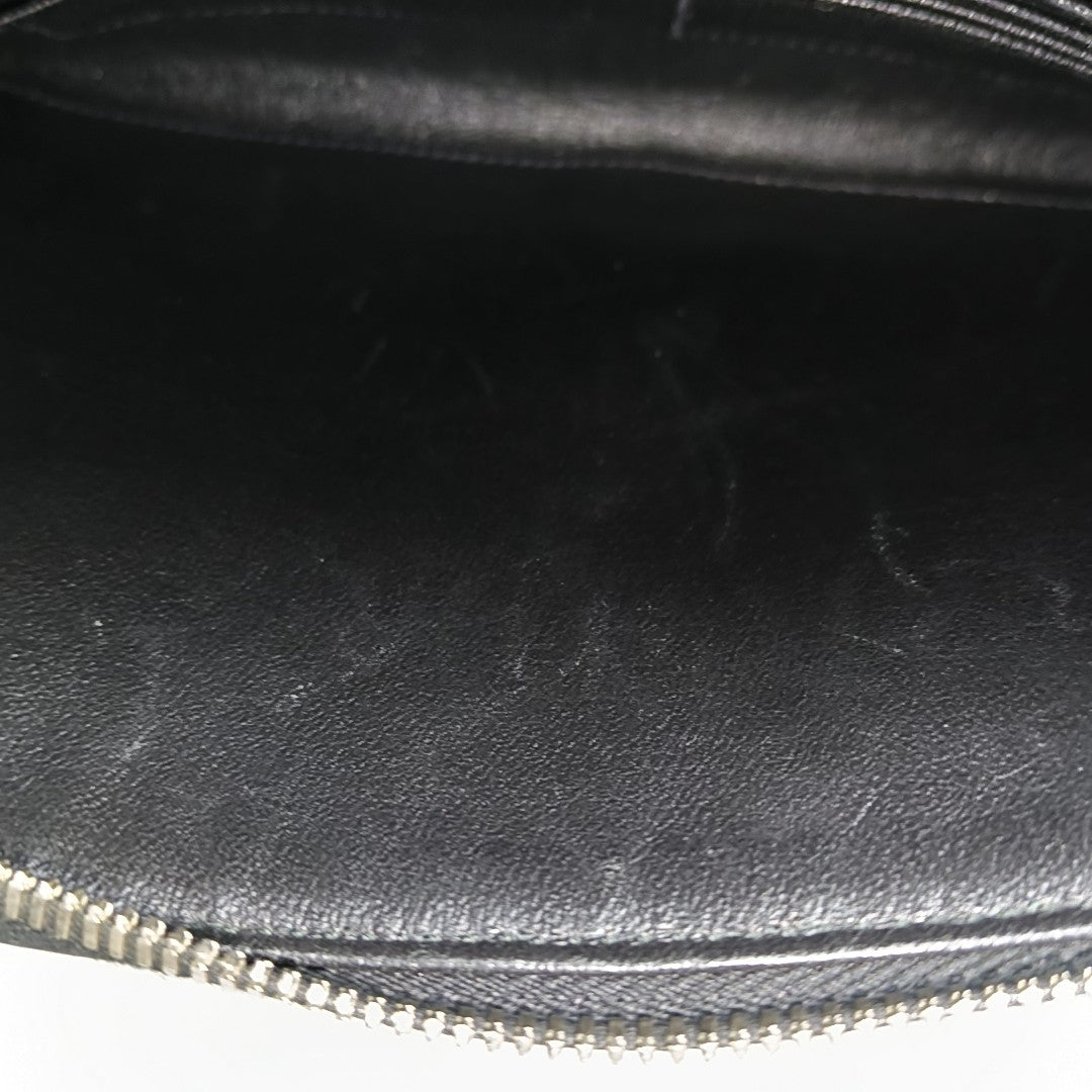 Saffiano Calfskin Clutch Black