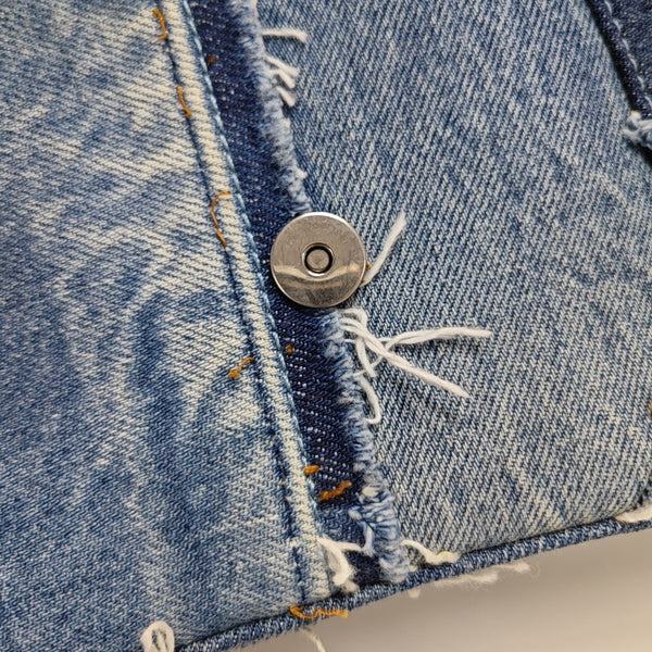 Hourglass Small Quilted Denim Blue