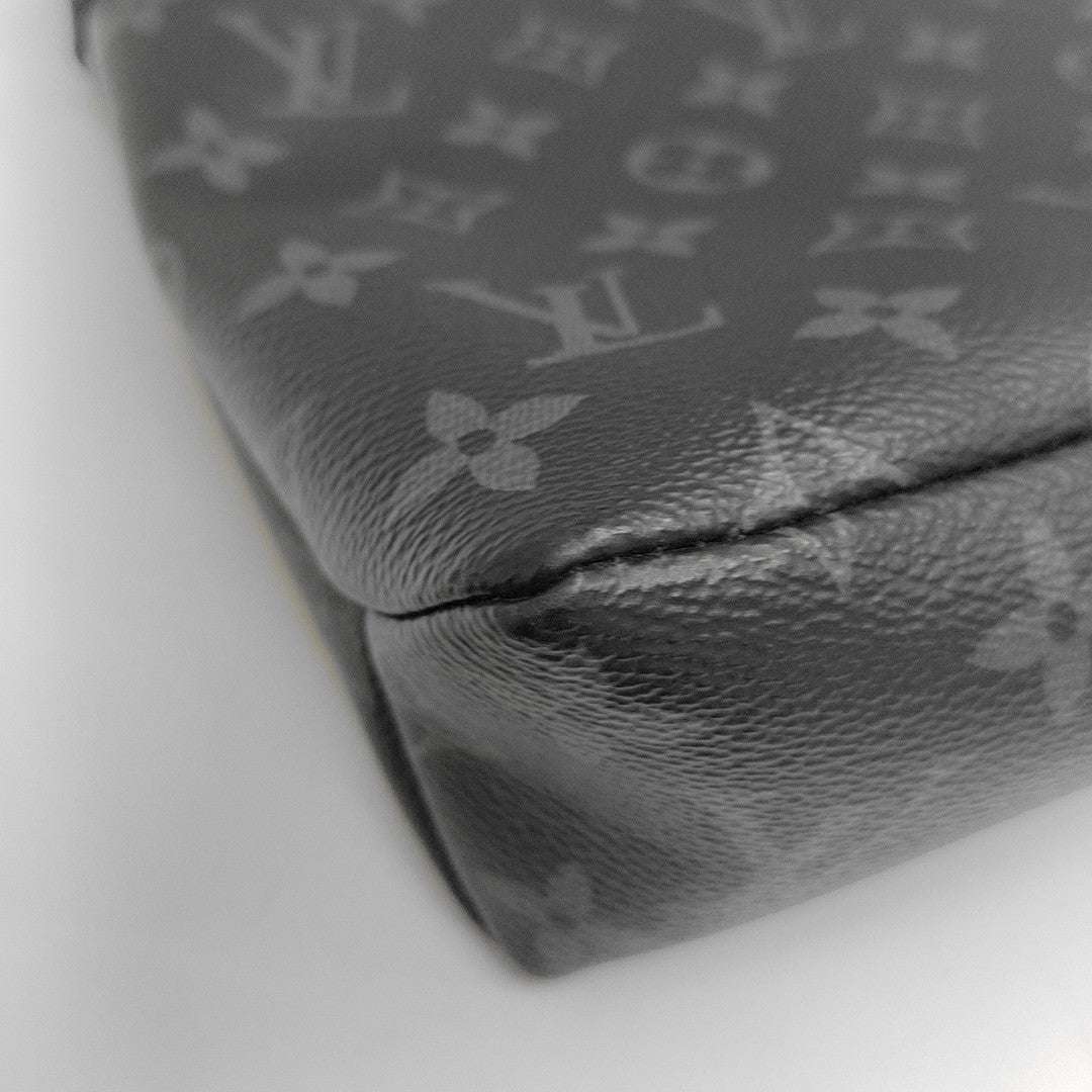 Pochette Voyag Monogram Coated Canvas Black