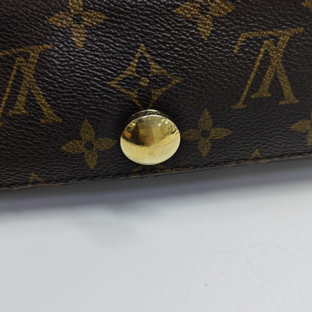VALMY Monogram Coated Canvas Brown