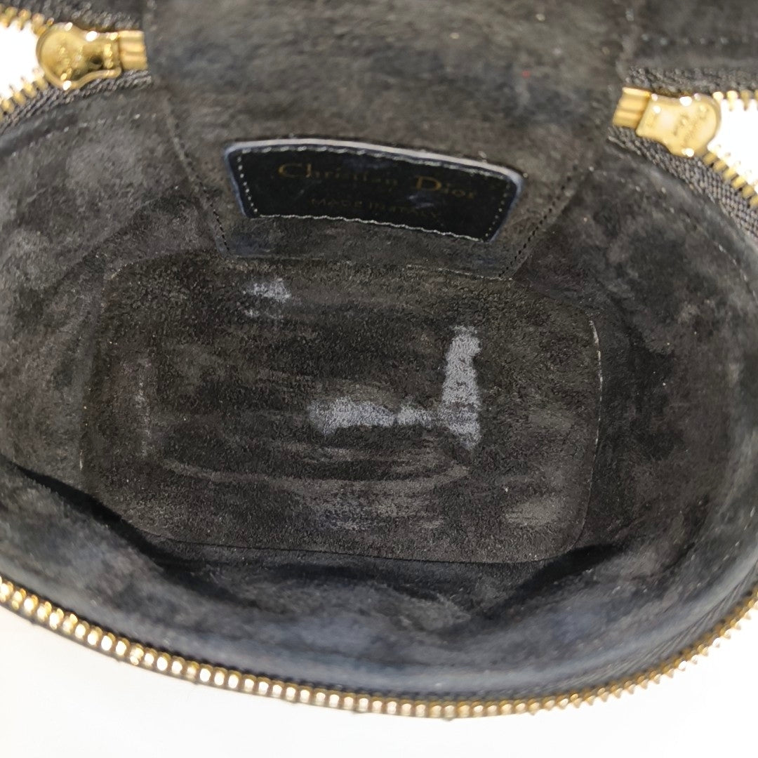 Authenticated pre-owned  Lady Dior Super Mini Lambskin Black - Shoulder Bag at Looply