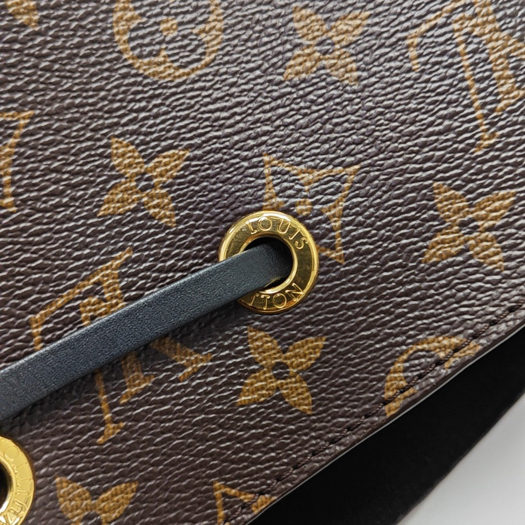 NÉONOÉ MM Monogram Coated Canvas Brown