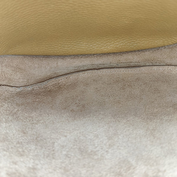 Calfskin Crossbody Bag Small Beige