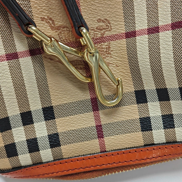 Coated Canvas Shoulder Bag Beige