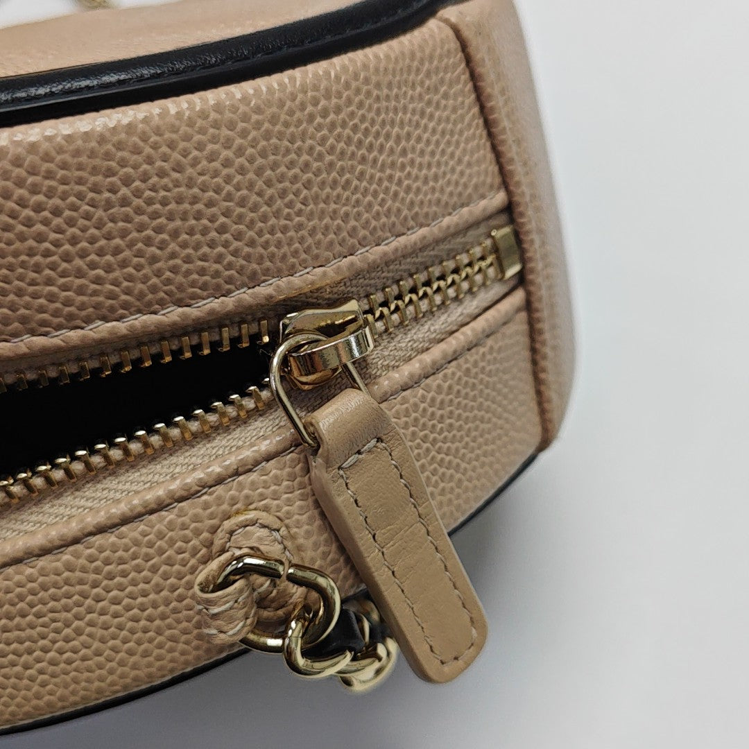 FILIGREE Mini Quilted Grained Calfskin Beige