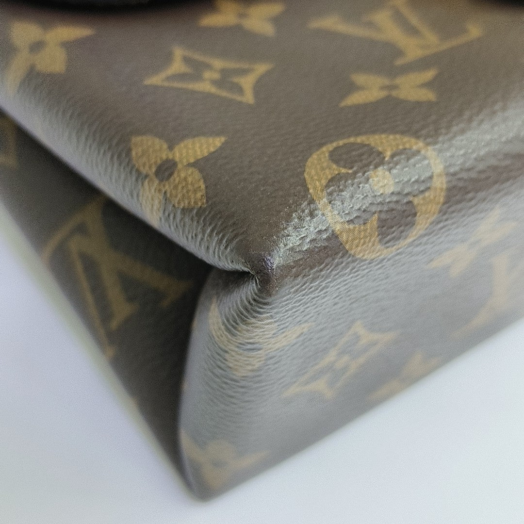 LOCKY BB Monogram Coated Canvas Brown
