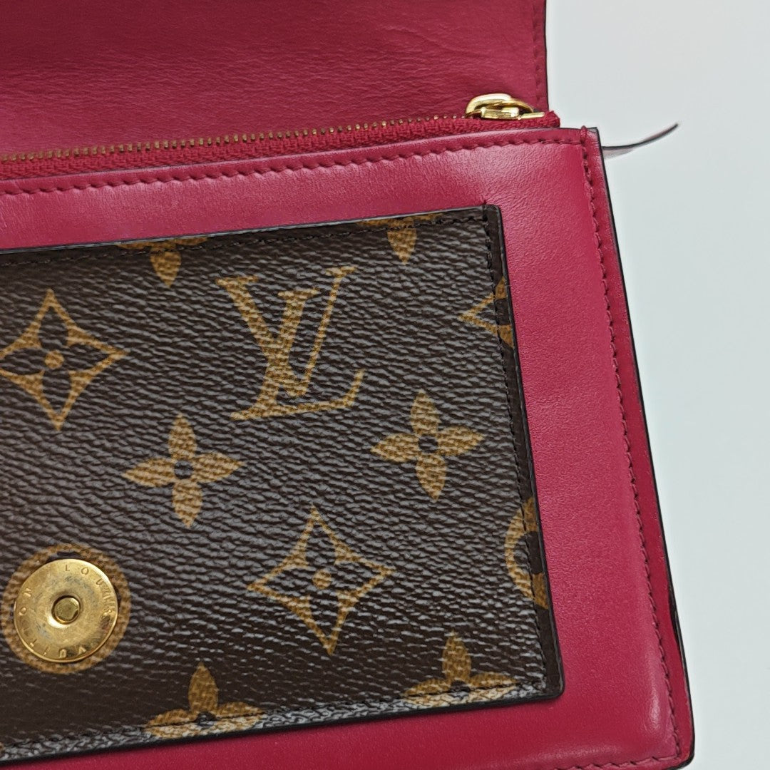 FLORE Monogram Coated Canvas Brown