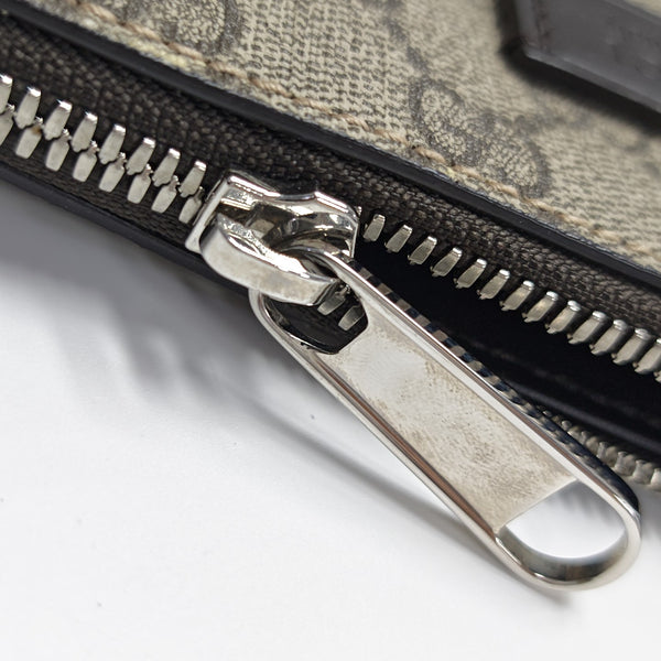 GG Supreme Monogram Coated Canvas Black