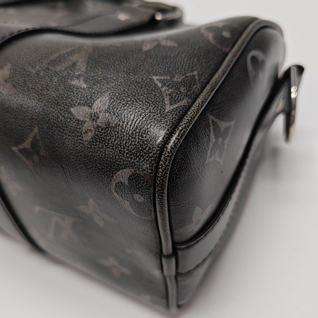 KEEPALL Monogram Calfskin Black