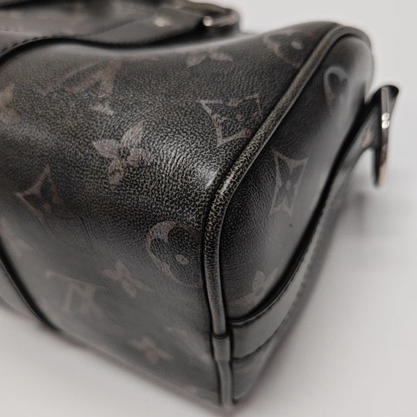 KEEPALL Monogram Calfskin Black