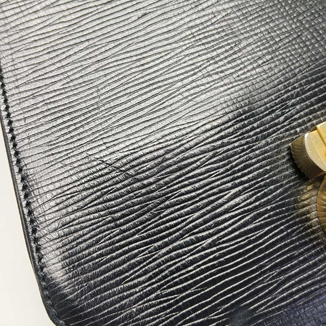 Calfskin Top Handle Bag Black