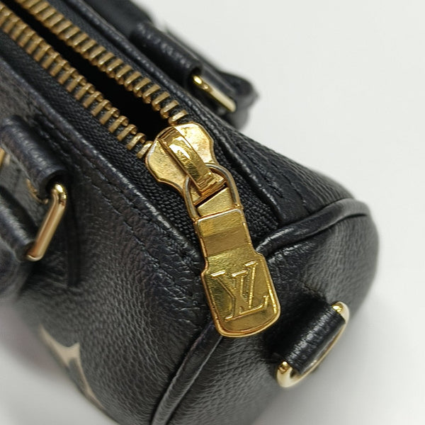 SPEEDY Nano Monogram Calfskin Black