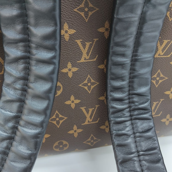 JOSH Monogram Coated Canvas Brown