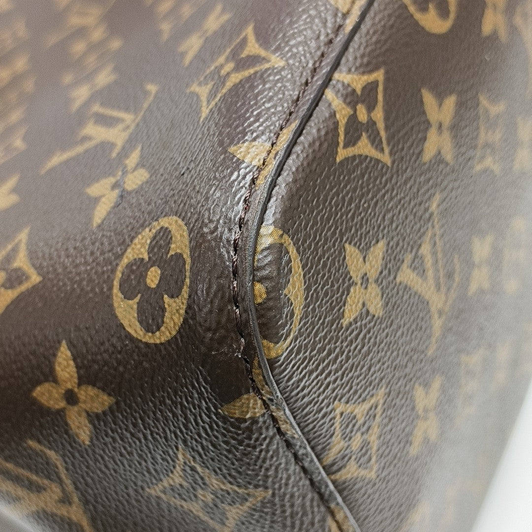 NÉONOÉ MM Monogram Coated Canvas Brown