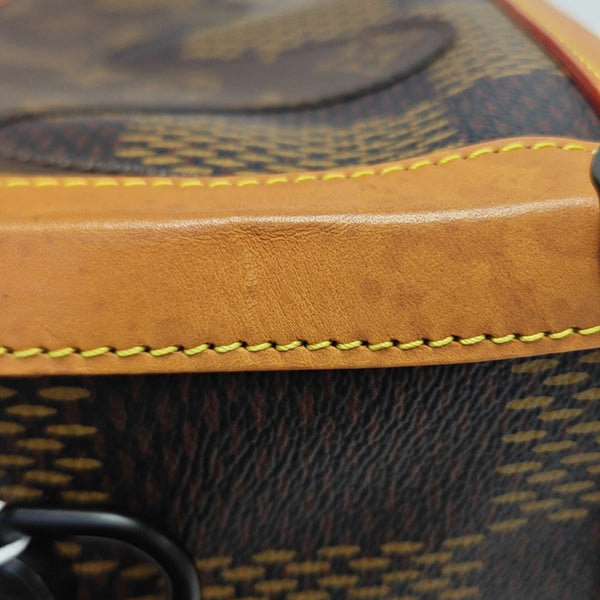 SOFT TRUNK Damier Ebene Coated Canvas Brown