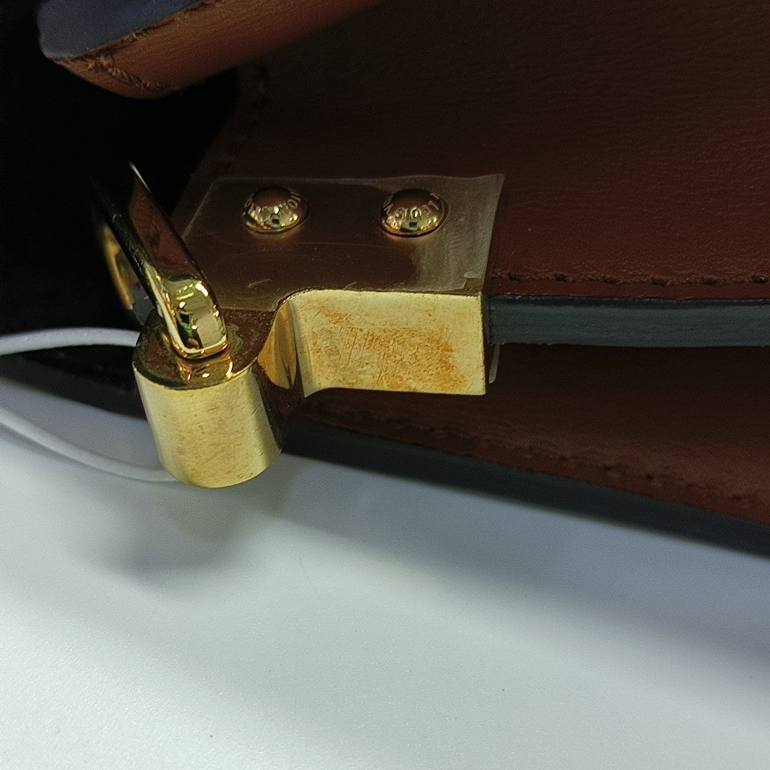 DAUPHINE Mini Monogram Coated Canvas Brown