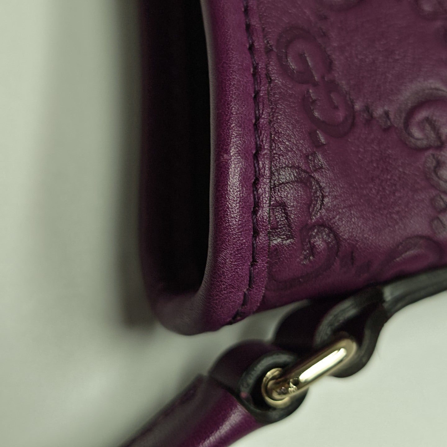 Britt Monogram Calfskin Purple