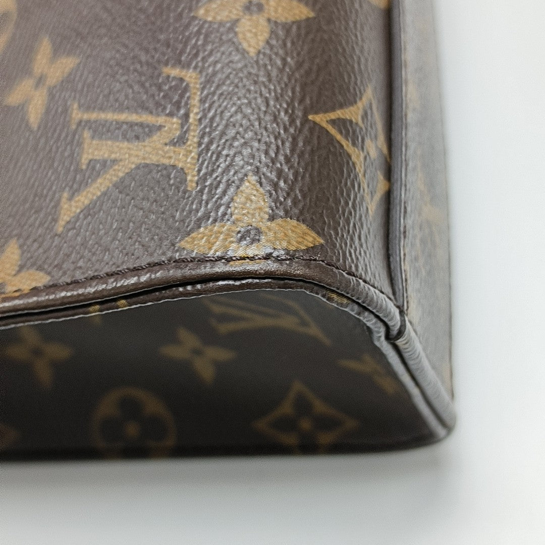 SAC PLAT BB Monogram Coated Canvas Brown