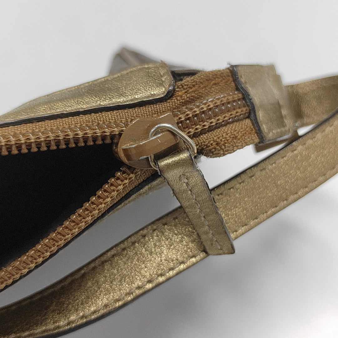 Monogram Canvas Top Handle Bag Brown