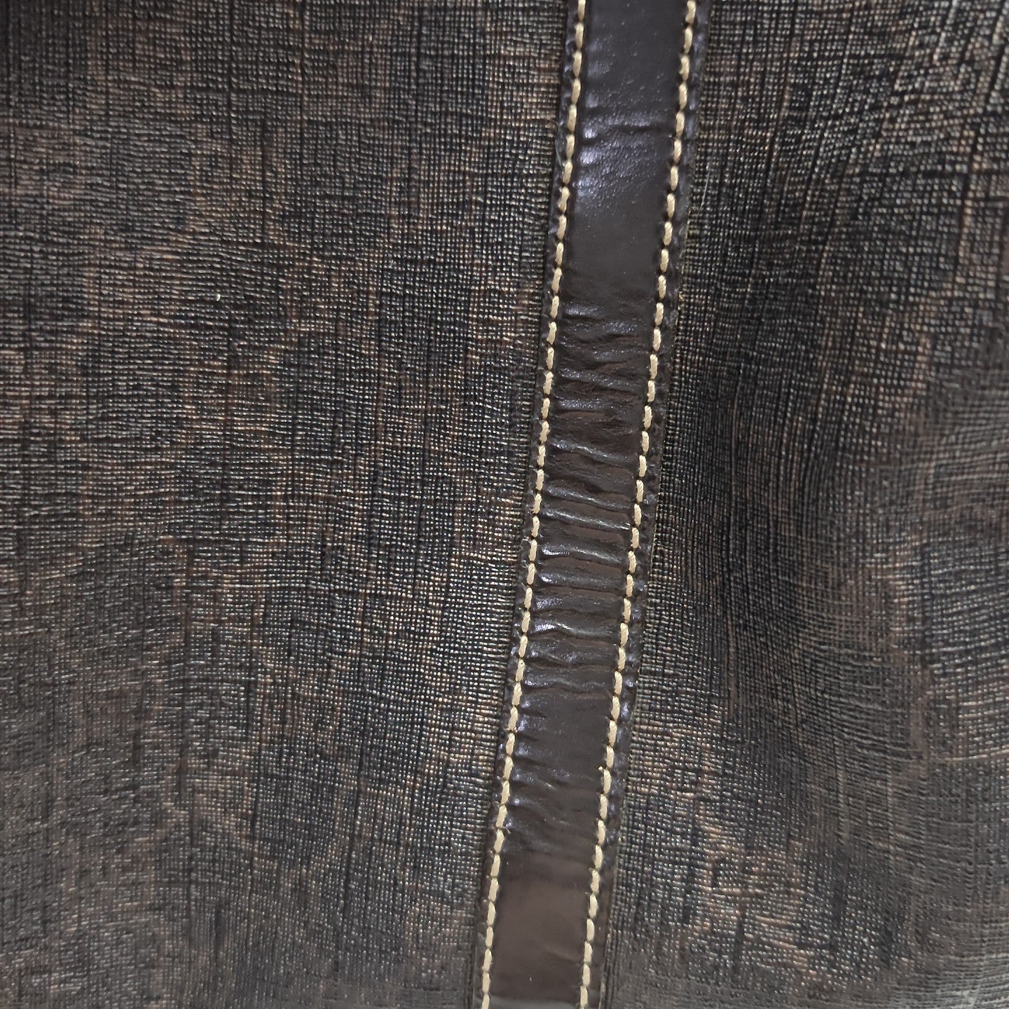 Boston Monogram Coated Canvas Brown