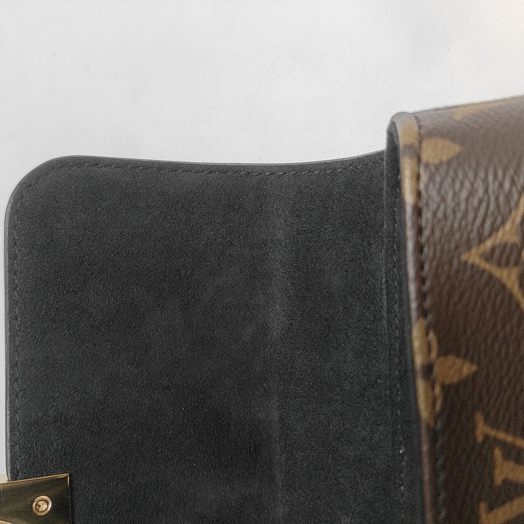 LOCKY BB Monogram Coated Canvas Brown
