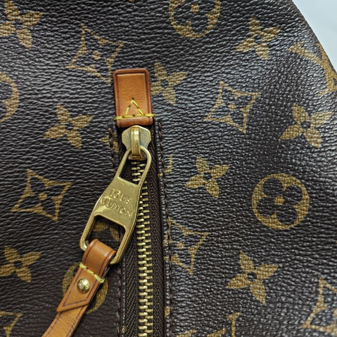Monogram Coated Canvas Tote Bag Brown