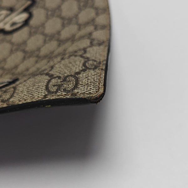Coated Canvas Clutch Black