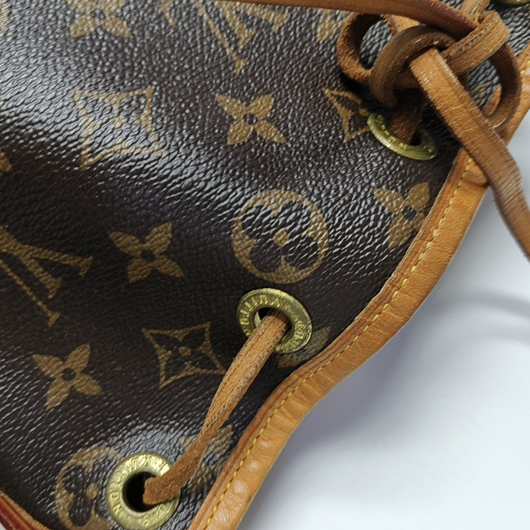 NOÉ BB Monogram Coated Canvas Brown