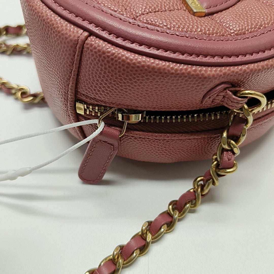 FILIGREE Mini Quilted Grained Calfskin Pink
