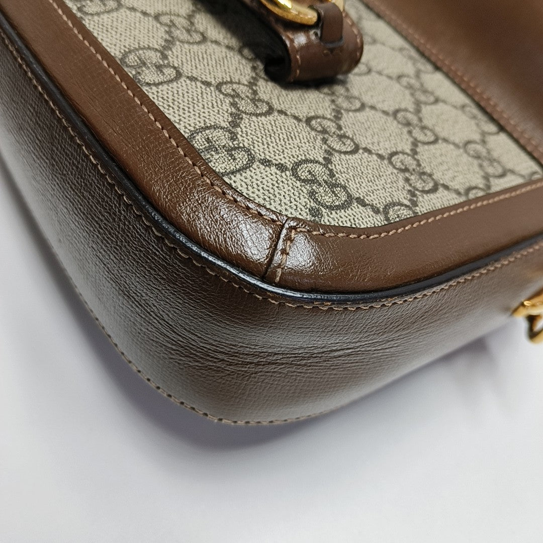 Horsebit 1955 Mini Coated Canvas Beige