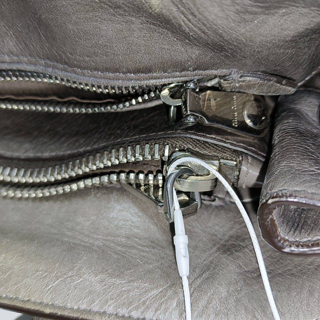 Shoulder Strap Calfskin Gray