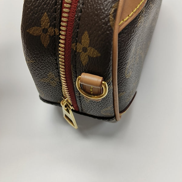 DEAUVILLE Mini Monogram Coated Canvas Brown