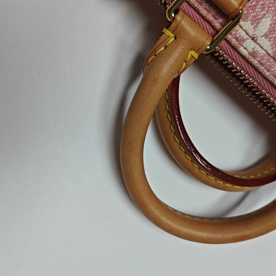 SPEEDY Nano Monogram Denim Pink