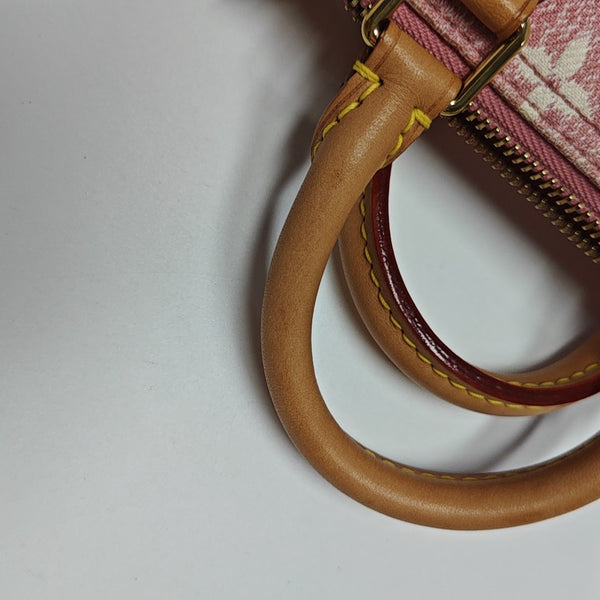 SPEEDY Nano Monogram Denim Pink