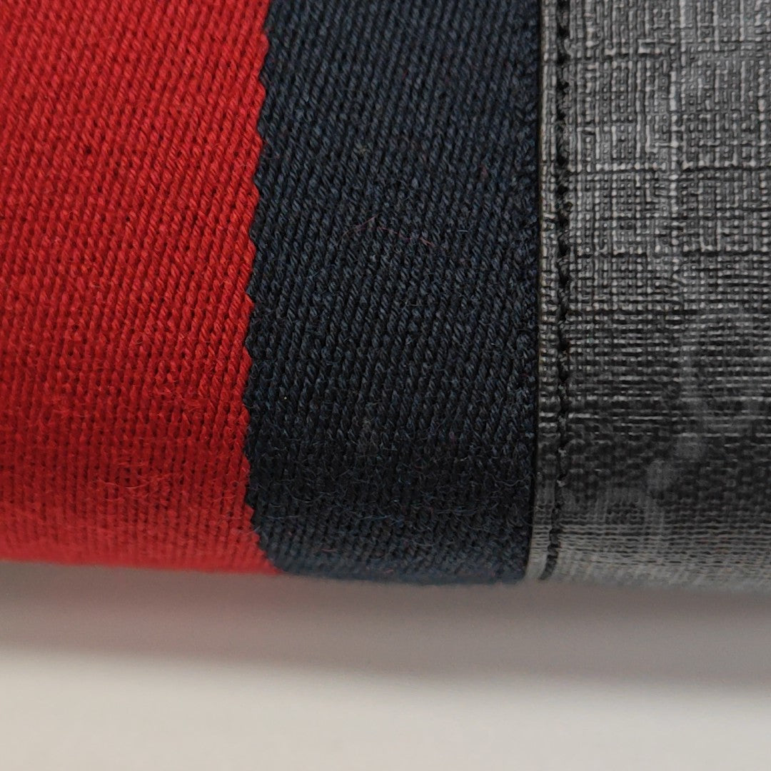 GG Supreme Monogram Coated Canvas Gray